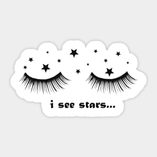 I see stars Sticker